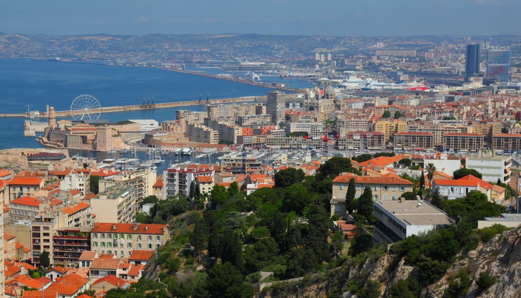 Marseille Notre-Dame de la Garde - Blick auf alten Hafen