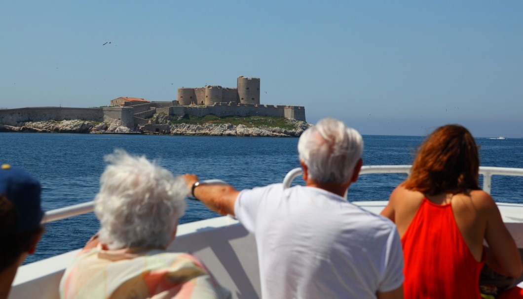 Marseille Insel Île d'If - If in der Ferne