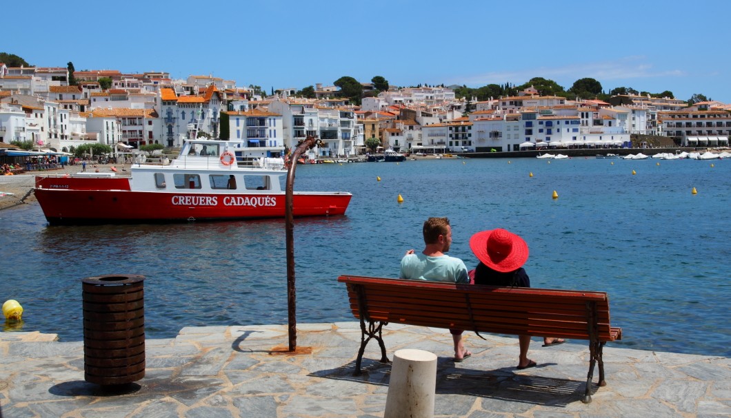 Cadaqués Blick über den Hafen