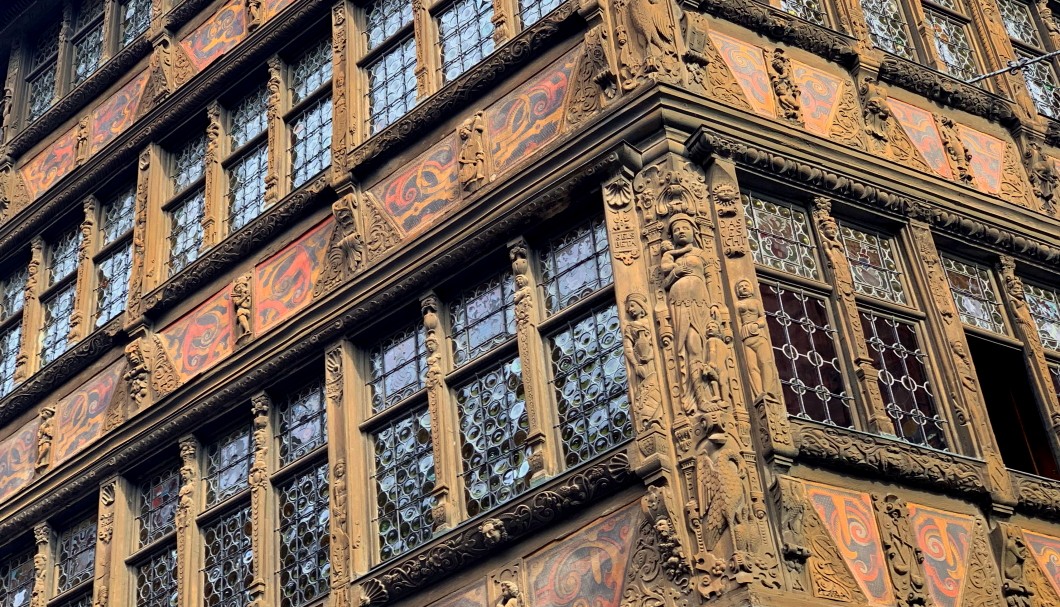 Straßburg Elsass Frankreich - Haus Kammerzell Details Fassade