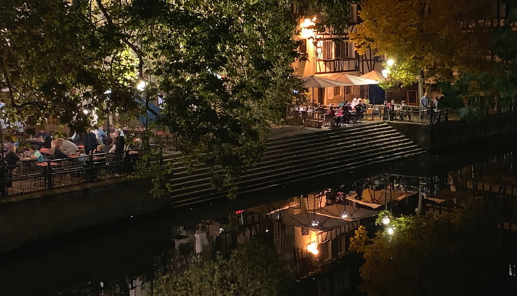 Straßburg Elsass Frankreich - Petite France bei Nacht 2